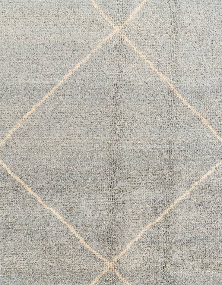 Detail image of  4' 6 x 6' 8  Hand Knotted Moroccan Wool Rug