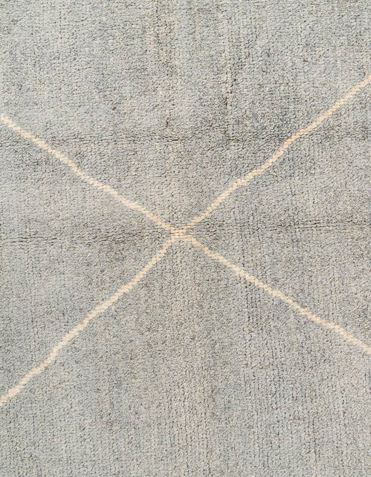 Detail image of  4' 6 x 6' 8  Hand Knotted Moroccan Wool Rug