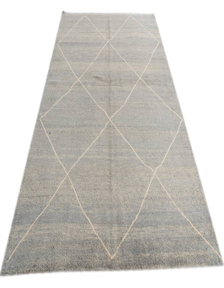 Detail image of  5' 7 x 8'  Hand Knotted Moroccan Wool Rug