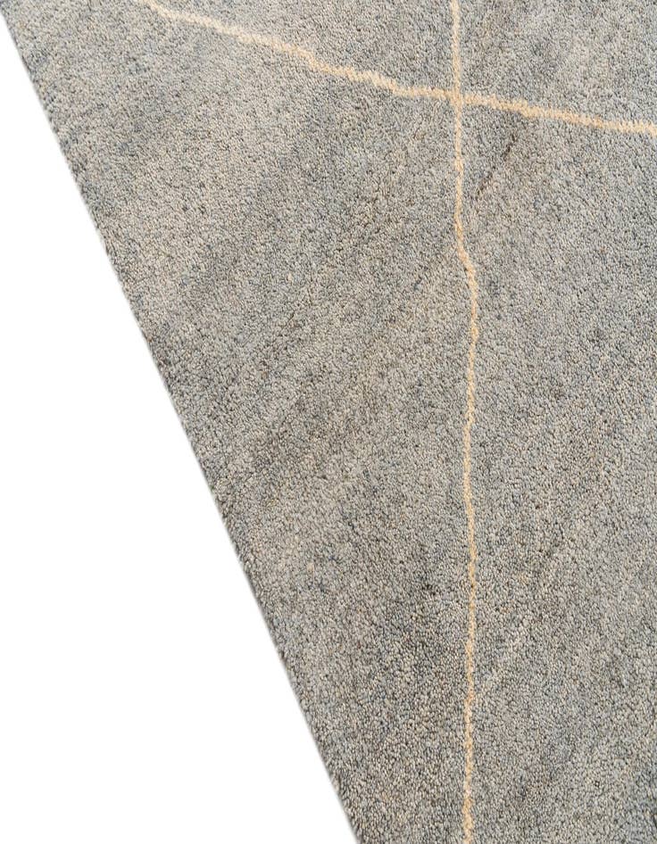 Detail image of  5' 7 x 8'  Hand Knotted Moroccan Wool Rug