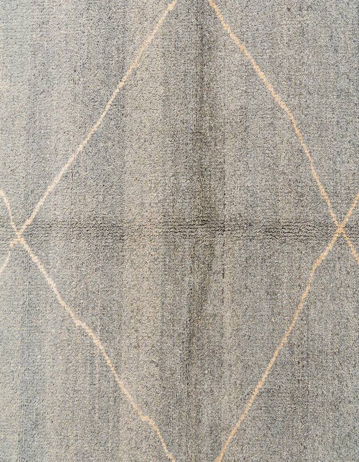 Detail image of  5' 7 x 8'  Hand Knotted Moroccan Wool Rug