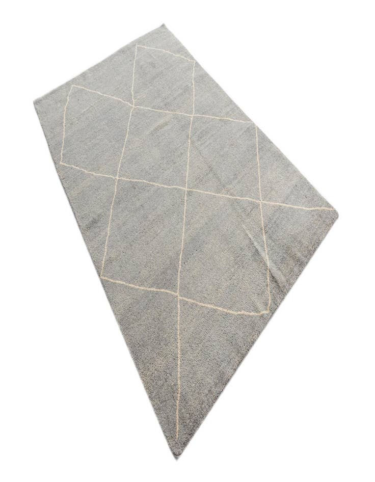 Detail image of  4' 5 x 6' 8  Hand Knotted Moroccan Wool Rug