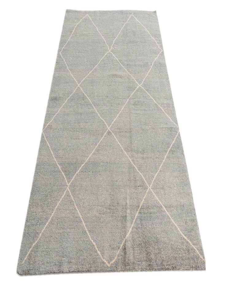 Detail image of  4' 5 x 6' 8  Hand Knotted Moroccan Wool Rug