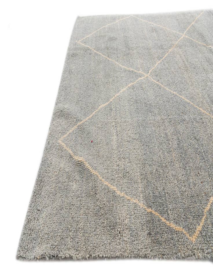 Detail image of  4' 5 x 6' 8  Hand Knotted Moroccan Wool Rug