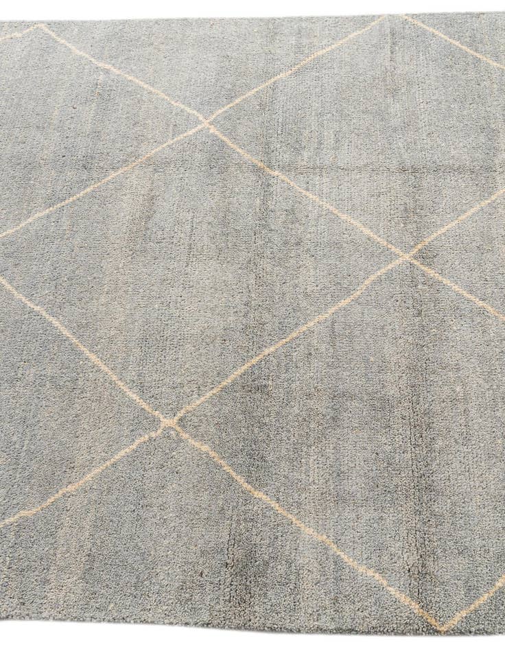 Detail image of  4' 5 x 6' 8  Hand Knotted Moroccan Wool Rug