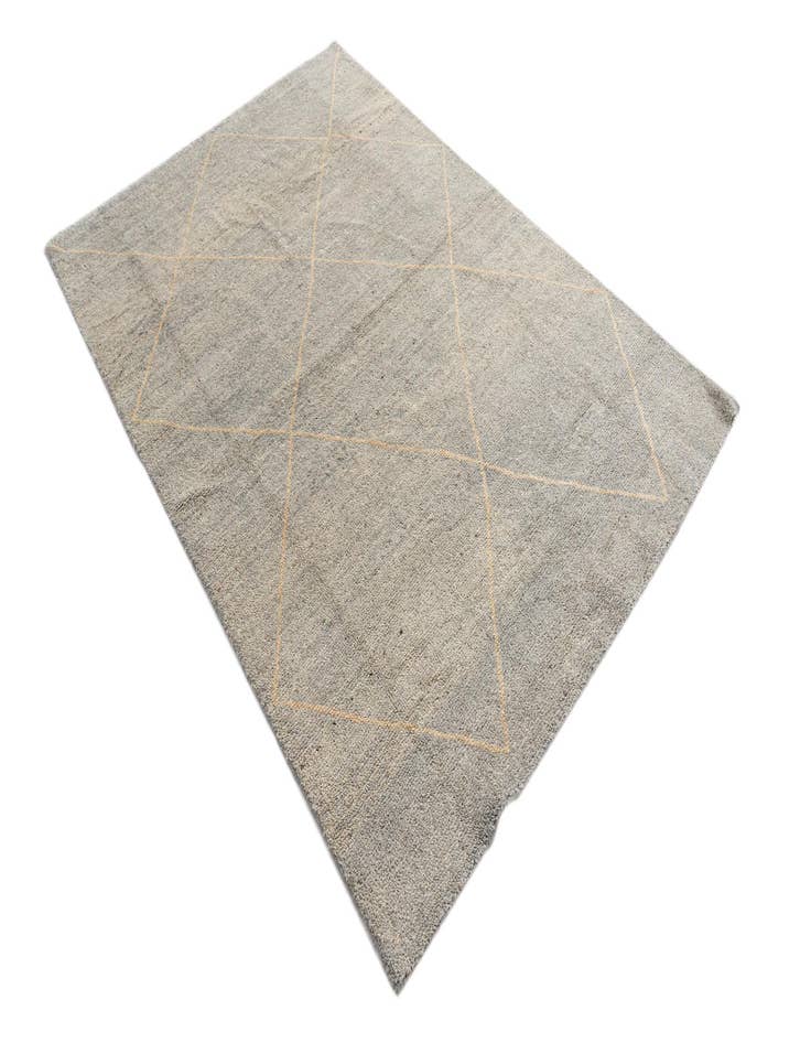 Detail image of  4' 7 x 6' 9  Hand Knotted Moroccan Wool Rug