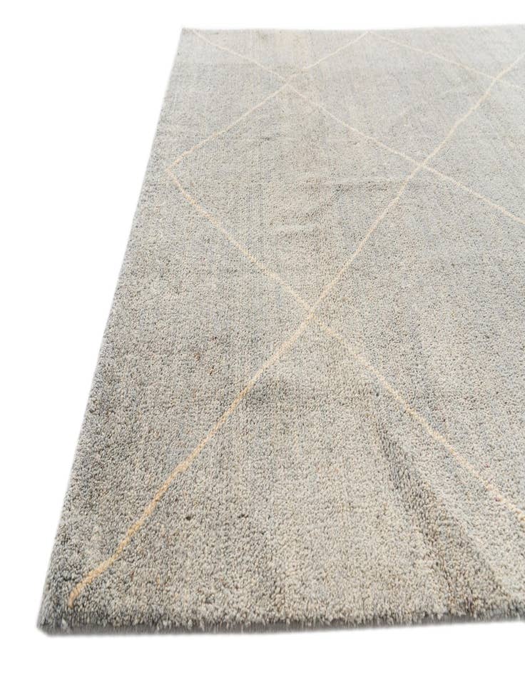 Detail image of  4' 7 x 6' 9  Hand Knotted Moroccan Wool Rug