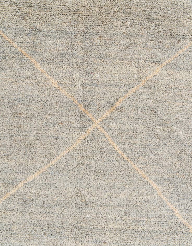 Detail image of  4' 7 x 6' 9  Hand Knotted Moroccan Wool Rug