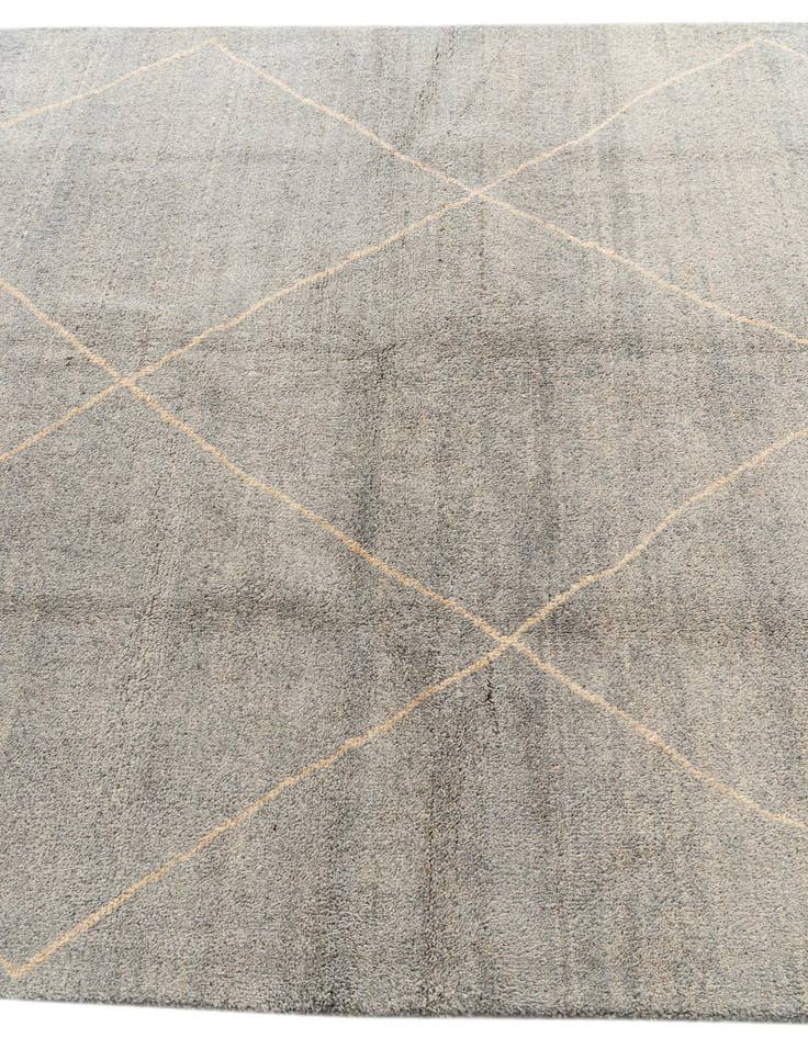 Detail image of  5' 7 x 8' 1  Hand Knotted Moroccan Wool Rug