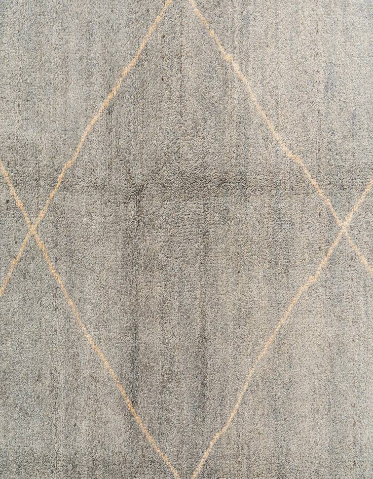 Detail image of  5' 7 x 8' 1  Hand Knotted Moroccan Wool Rug