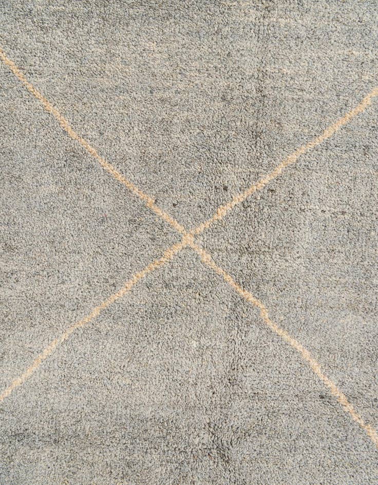 Detail image of  5' 7 x 8' 1  Hand Knotted Moroccan Wool Rug