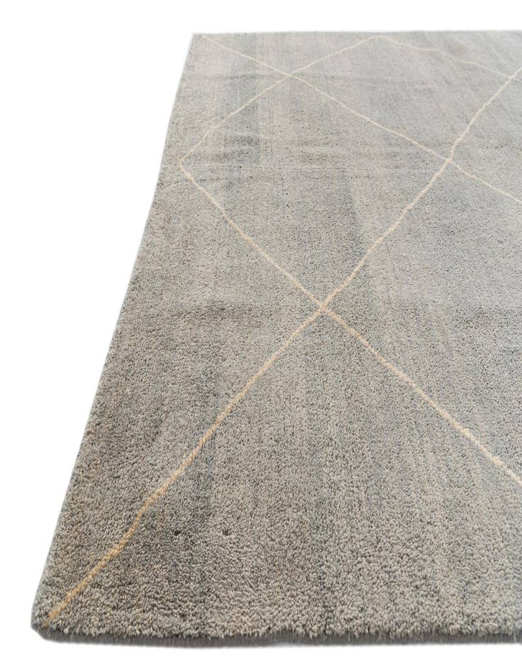 Detail image of  5' 8 x 8' 1  Hand Knotted Moroccan Wool Rug