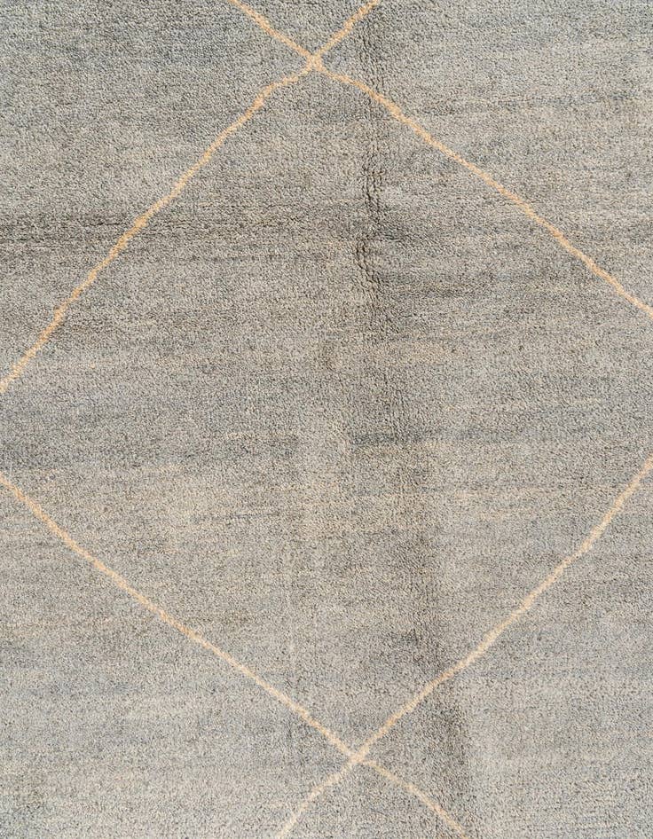 Detail image of  5' 8 x 8' 1  Hand Knotted Moroccan Wool Rug