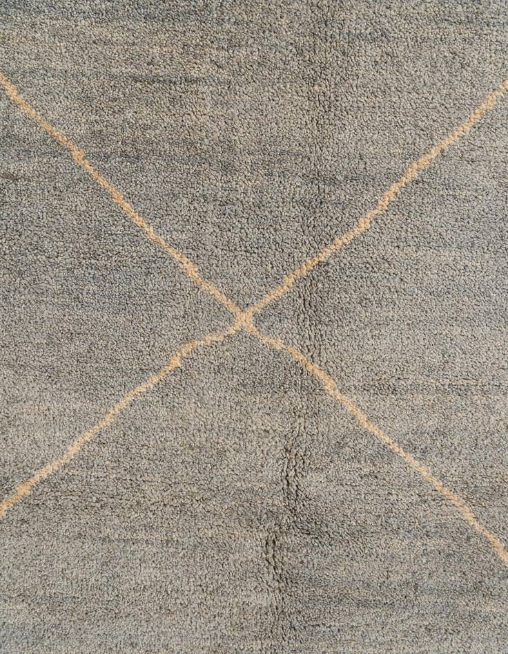 Detail image of  5' 8 x 8' 1  Hand Knotted Moroccan Wool Rug