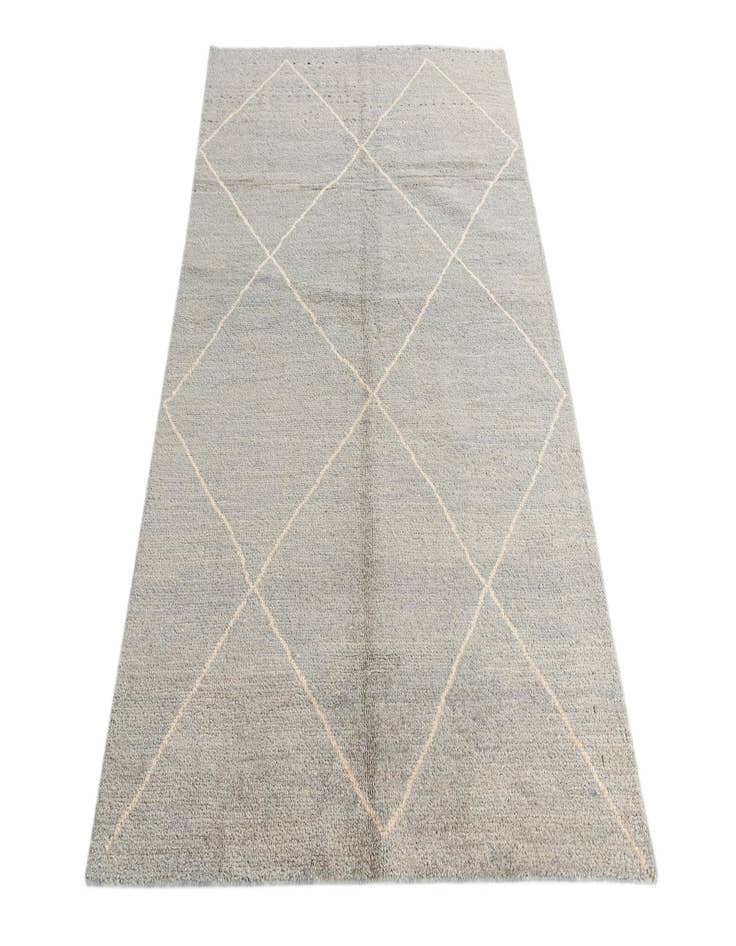 Detail image of  4' 7 x 6' 9  Hand Knotted Moroccan Wool Rug