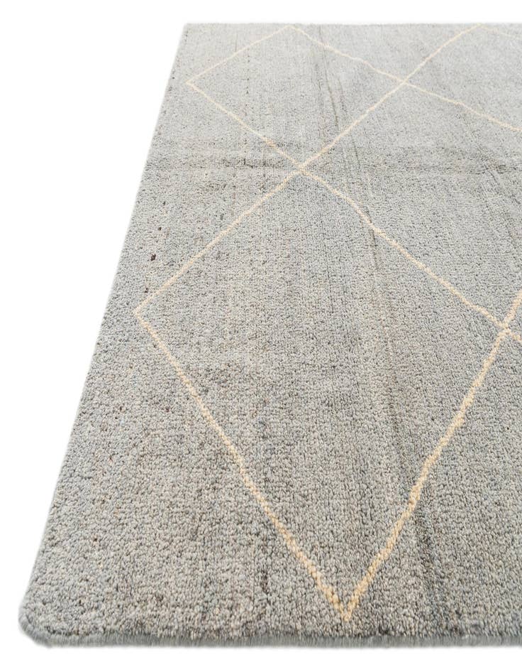 Detail image of  4' 7 x 6' 9  Hand Knotted Moroccan Wool Rug