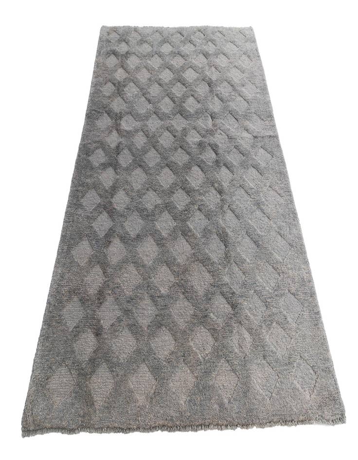 Detail image of  6' x 7' 9  Hand Knotted Moroccan Wool Rug