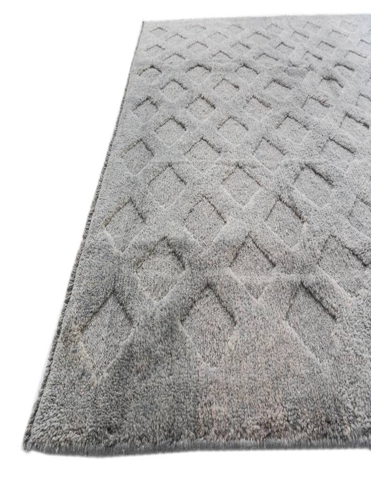 Detail image of  6' x 7' 9  Hand Knotted Moroccan Wool Rug