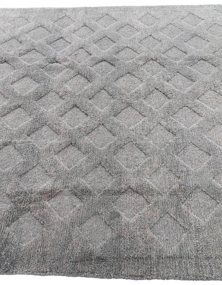 Detail image of  6' x 7' 9  Hand Knotted Moroccan Wool Rug