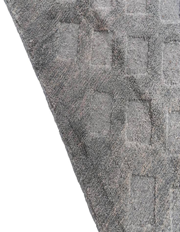 Detail image of  6' x 7' 9  Hand Knotted Moroccan Wool Rug