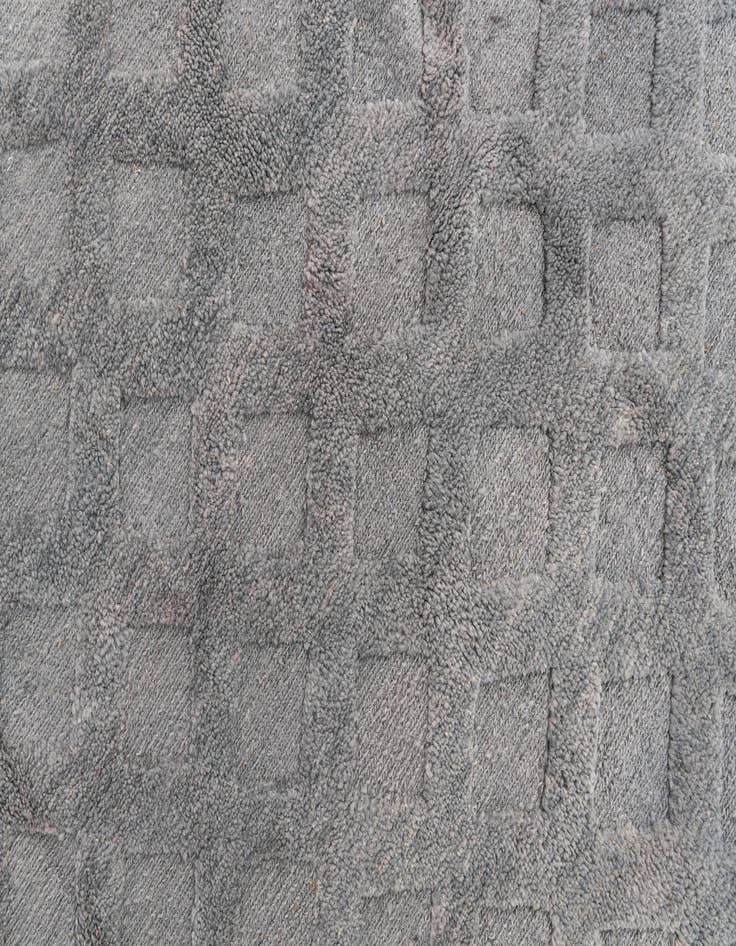 Detail image of  6' x 7' 9  Hand Knotted Moroccan Wool Rug