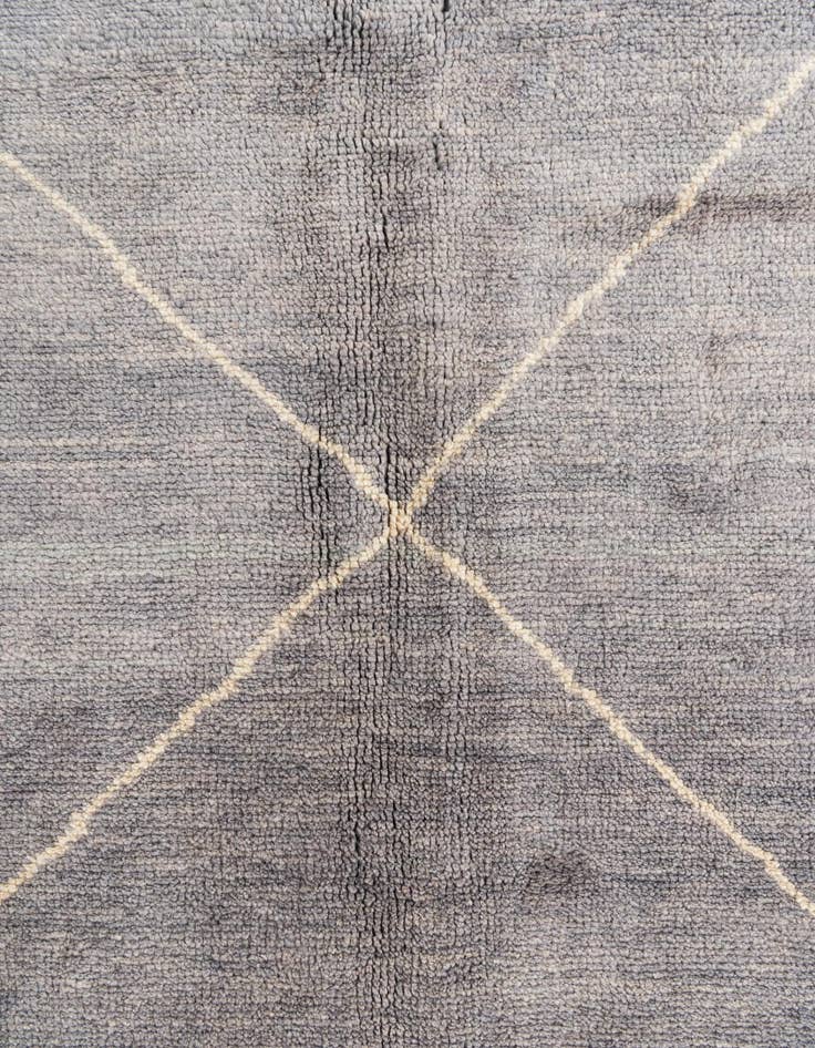 Detail image of  5' 7 x 8' 2  Hand Knotted Moroccan Wool Rug