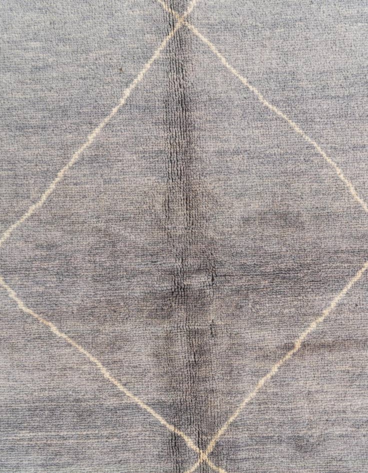 Detail image of  5' 7 x 8' 2  Hand Knotted Moroccan Wool Rug