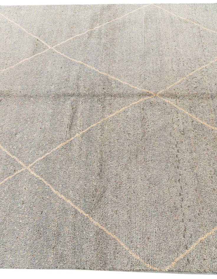 Detail image of  5' 6 x 8' 3  Hand Knotted Moroccan Wool Rug