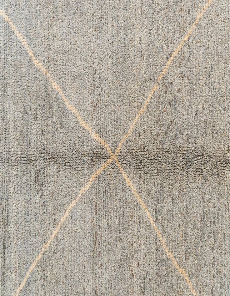 Detail image of  5' 6 x 8' 3  Hand Knotted Moroccan Wool Rug