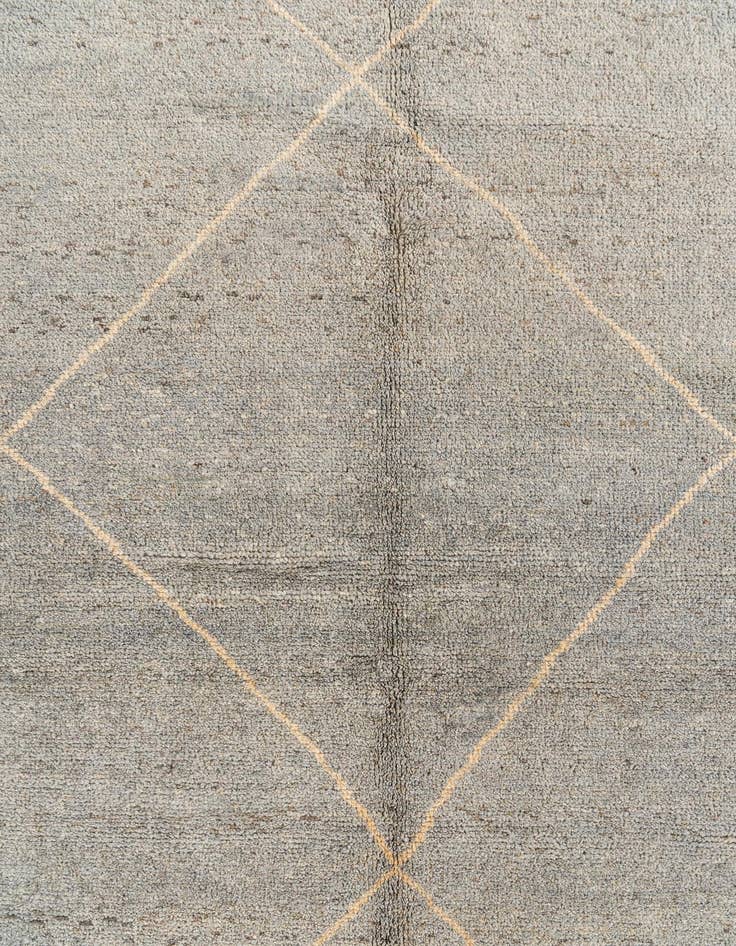 Detail image of  5' 6 x 8' 3  Hand Knotted Moroccan Wool Rug