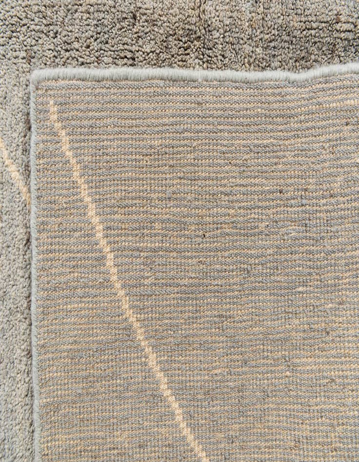 Detail image of  5' 6 x 8' 3  Hand Knotted Moroccan Wool Rug