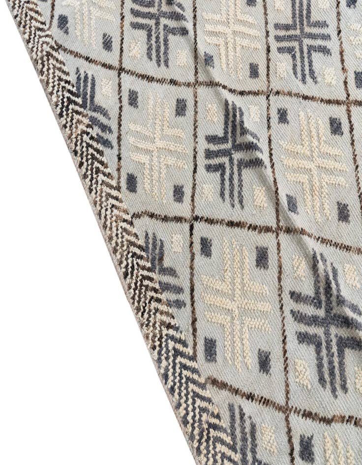 Detail image of  8' 5 x 12' 4  Hand Knotted Moroccan Wool Rug