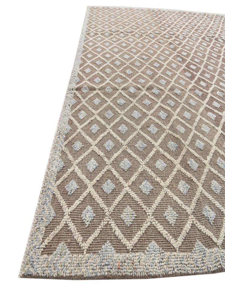 Detail image of  8' x 10' 1  Hand Knotted Moroccan Wool Rug