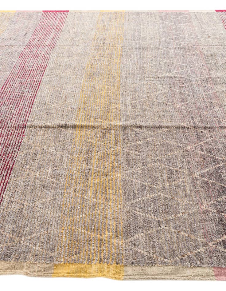 Detail image of  9' 10 x 12' 3  Hand Knotted Moroccan Wool Rug