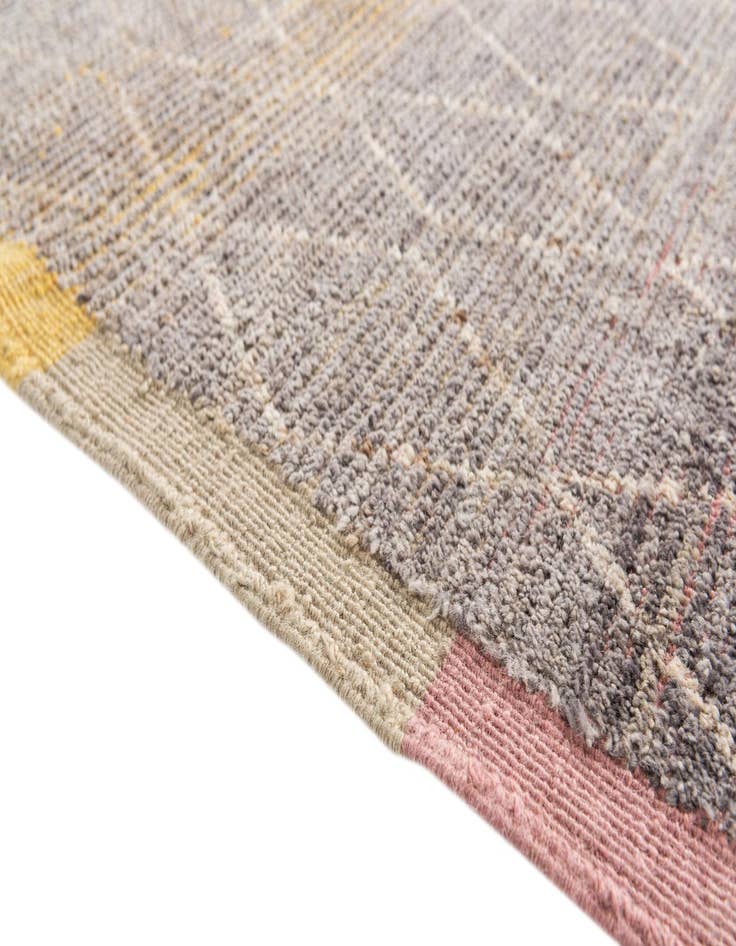 Detail image of  9' 10 x 12' 3  Hand Knotted Moroccan Wool Rug