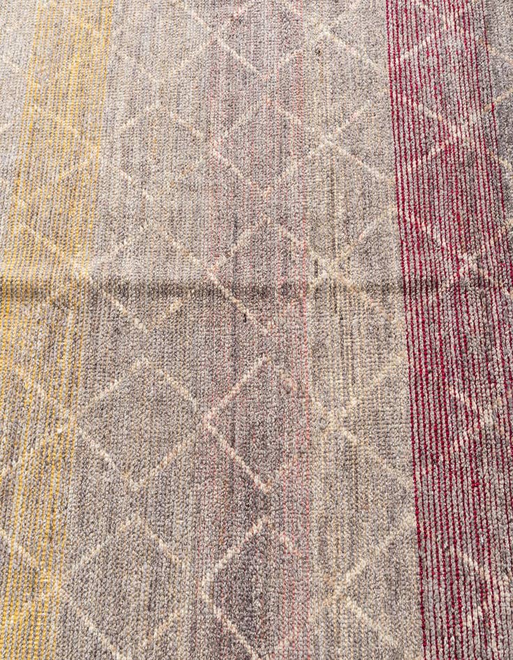 Detail image of  9' 10 x 12' 3  Hand Knotted Moroccan Wool Rug