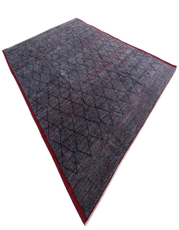 Detail image of  10' 4 x 14' 5  Hand Knotted Moroccan Wool Rug