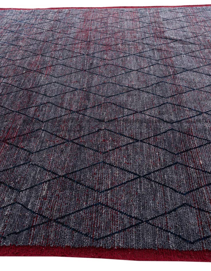 Detail image of  10' 4 x 14' 5  Hand Knotted Moroccan Wool Rug