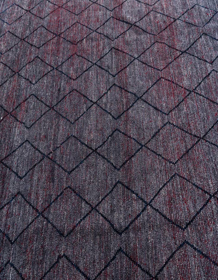 Detail image of  10' 4 x 14' 5  Hand Knotted Moroccan Wool Rug