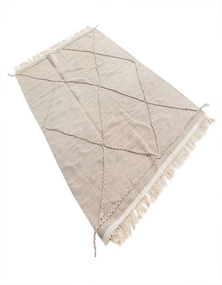 Detail image of  5' 4 x 8' 5  Hand Knotted Moroccan Wool Rug