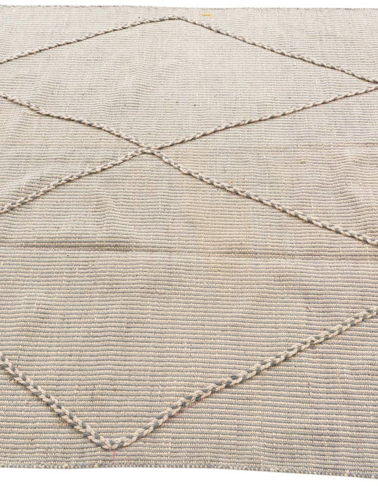 Detail image of  5' 4 x 8' 5  Hand Knotted Moroccan Wool Rug