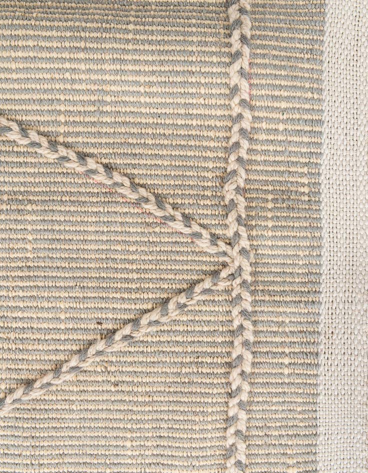 Detail image of  5' 4 x 8' 5  Hand Knotted Moroccan Wool Rug