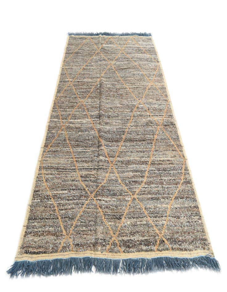 Detail image of  6' 1 x 9' 5  Hand Knotted Moroccan Wool Rug