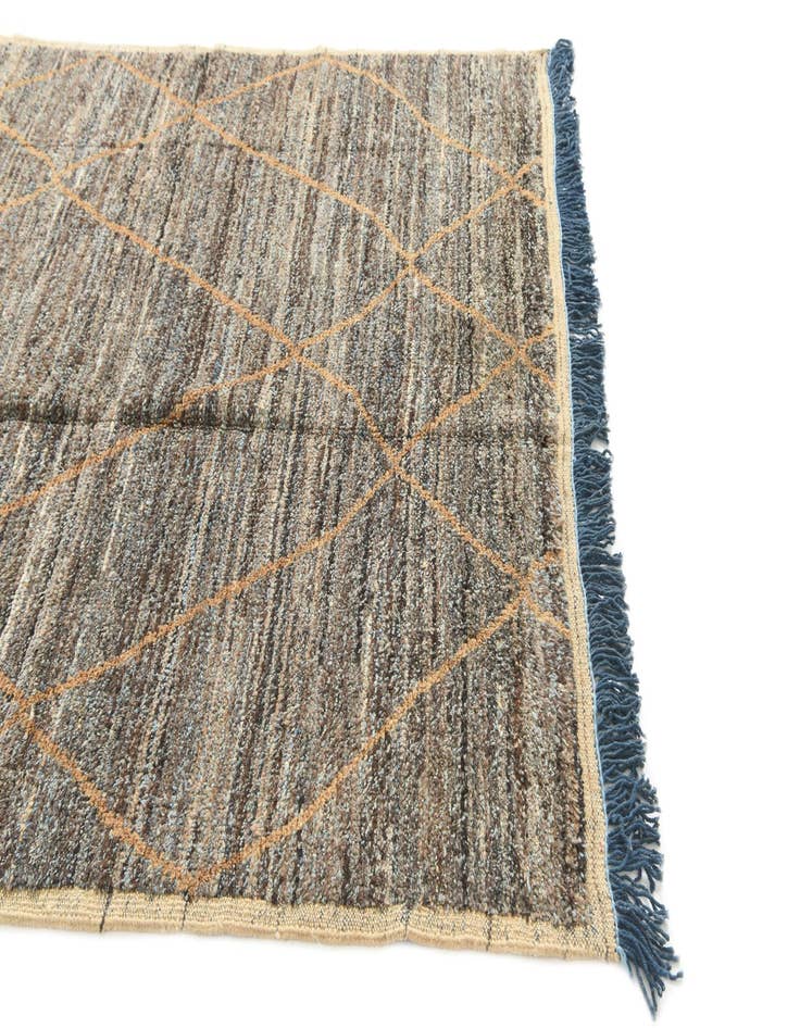 Detail image of  6' 1 x 9' 5  Hand Knotted Moroccan Wool Rug