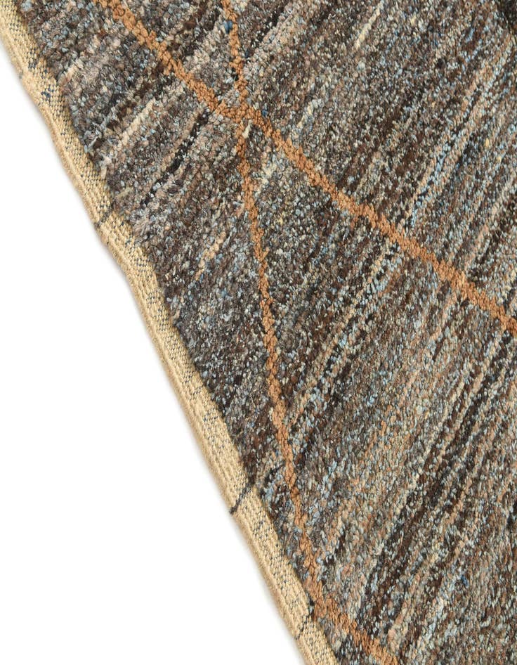 Detail image of  6' 1 x 9' 5  Hand Knotted Moroccan Wool Rug