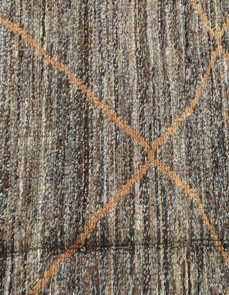 Detail image of  6' 1 x 9' 5  Hand Knotted Moroccan Wool Rug
