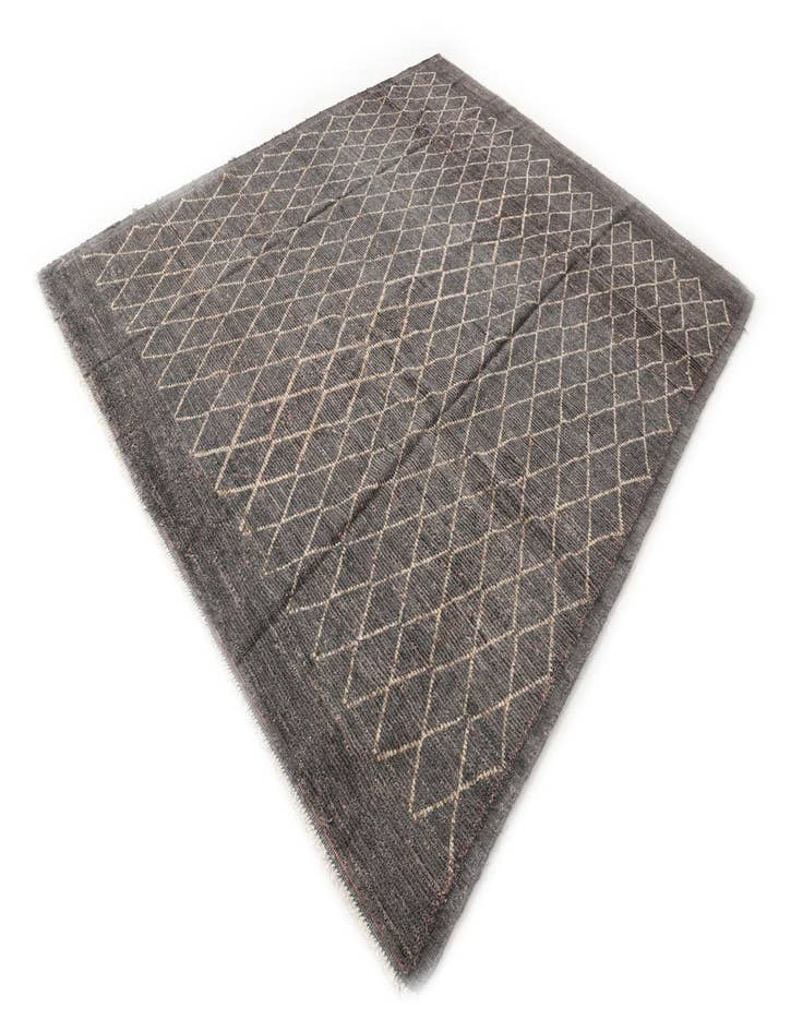 Detail image of  8' 6 x 10' 3  Hand Knotted Moroccan Wool Rug