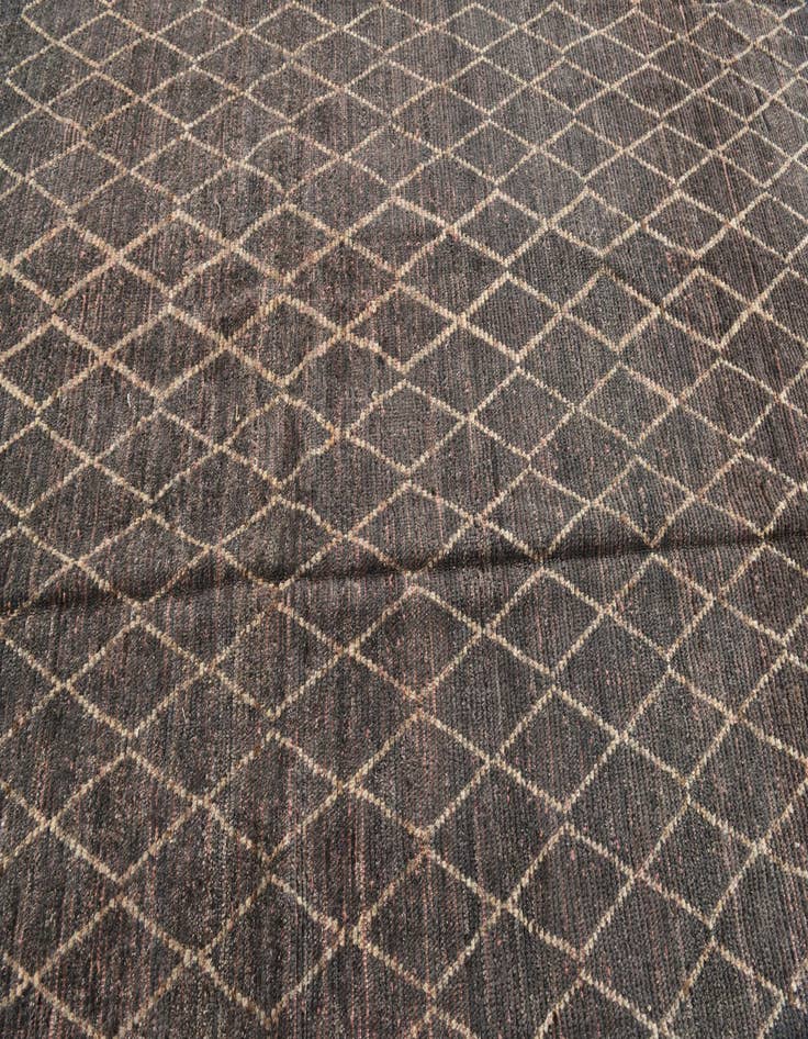 Detail image of  8' 6 x 10' 3  Hand Knotted Moroccan Wool Rug