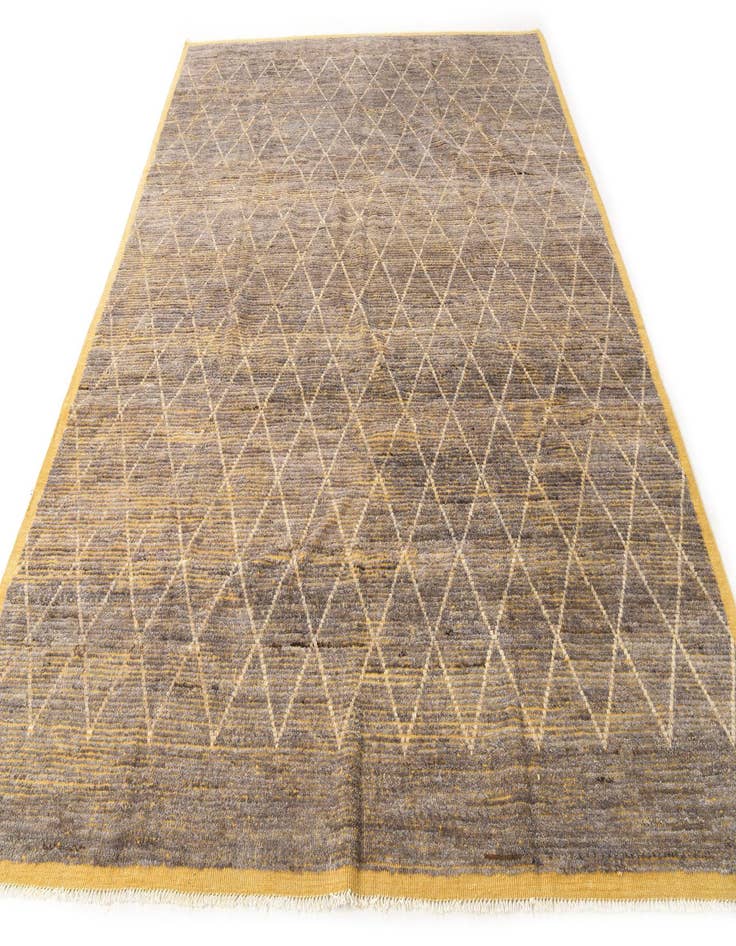 Detail image of  8' 4 x 10' 7  Hand Knotted Moroccan Wool Rug