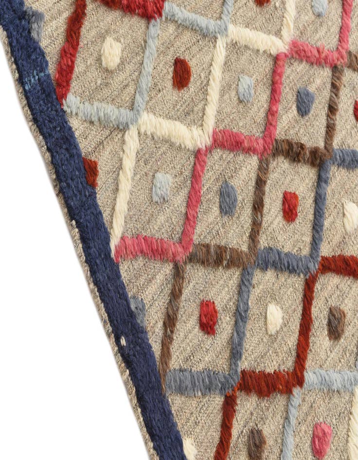 Detail image of  5' 8 x 7' 10  Hand Knotted Moroccan Wool Rug